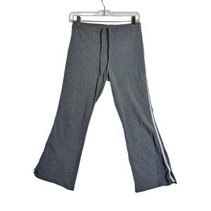 Athletic Works Coolmax Capri Gym Pants Women Medium Gray Drawstring